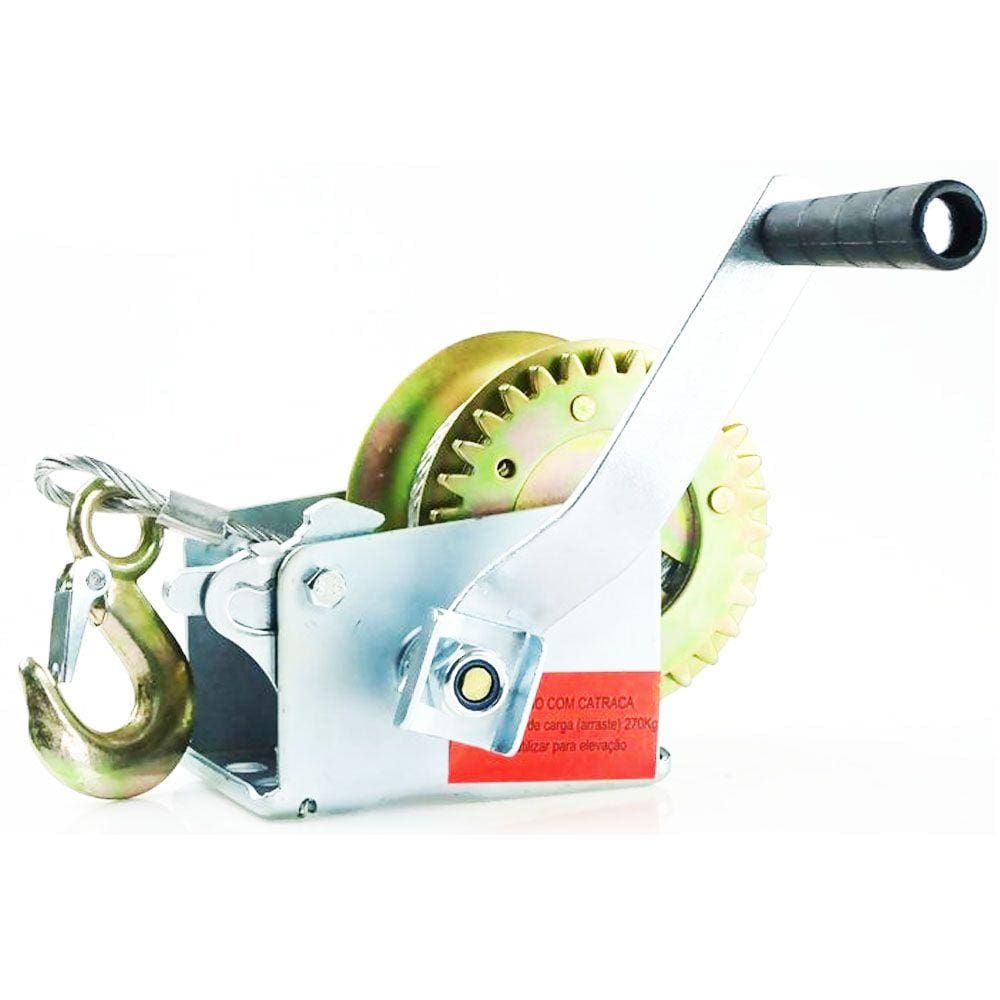 Guincho Manual com Catraca de Arraste 540kg com Cabo de 8m Starfer