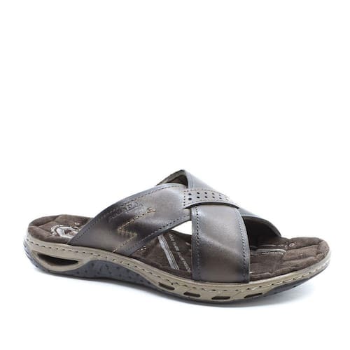 Chinelo Masculino Slide Conforto Couro Amortecimento Pegada 131661 Menor preço em Chinelo Masculino Slide Conforto Couro Amortecimento Pegada 131661