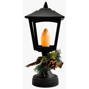 Decoração Lamparina Natal Enfeite Iluminado Natalino 28cm