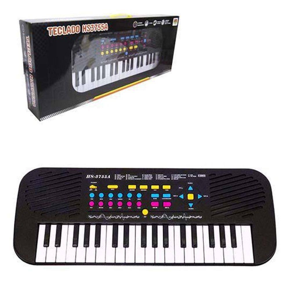 Teclado elétrico para piano infantil, brinquedo de piano bebê com 22 teclas,  brinquedo de piano musical