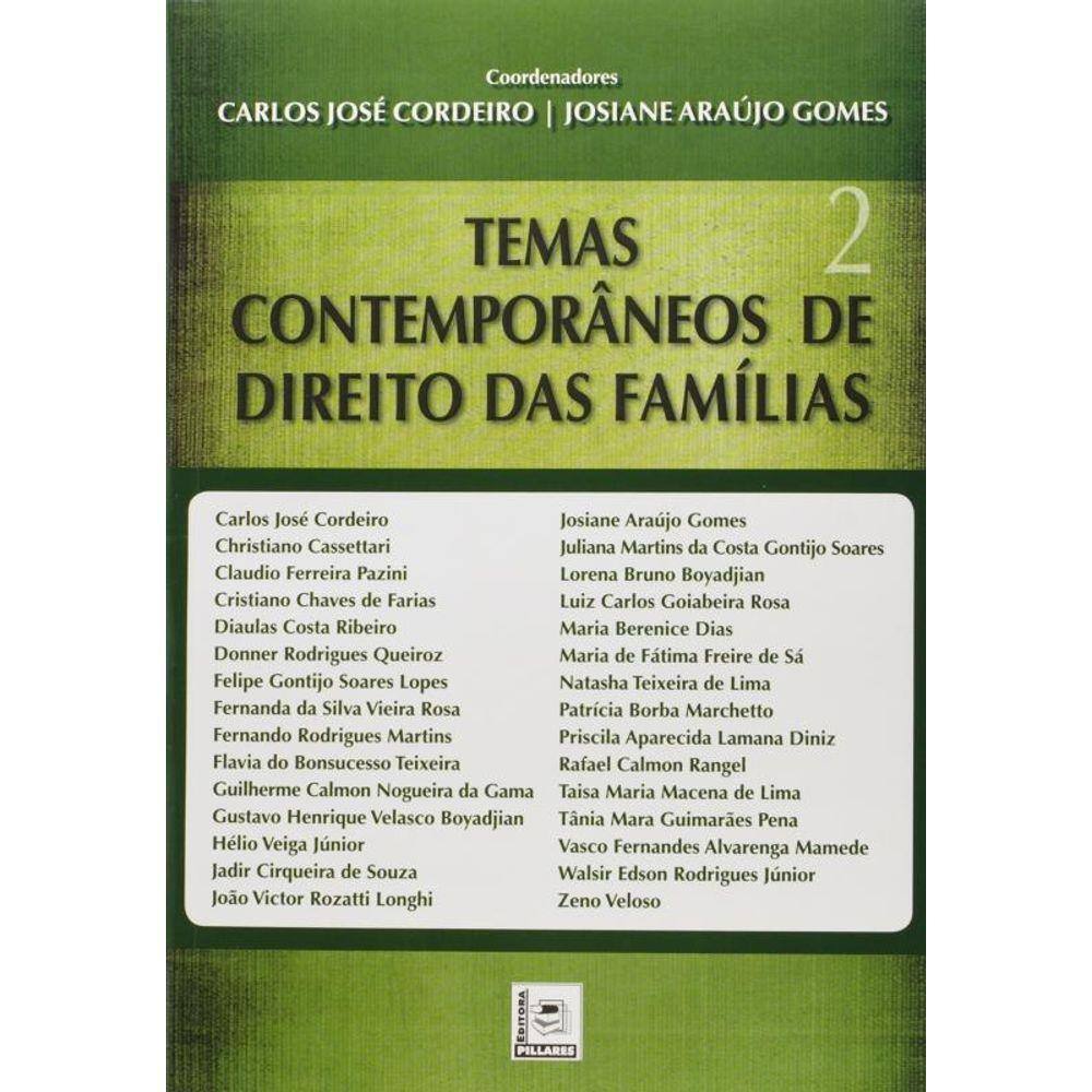Temas Contemporaneos De Direito Das Familias - Vol