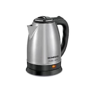 Chaleira eletrica mondial pratic 2 litros ce-06 - 9520-02 Inox/Preto