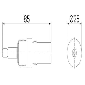 Cartucho DocolBase Cerâmico DBC Sentido Horário 1/2`` e 3/4``
