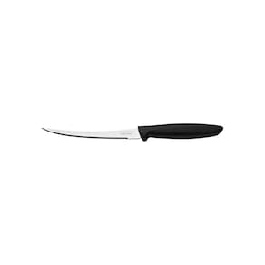 Faca Aço Inox Cabo Preto para Tomate Tramontina Plenus 5``