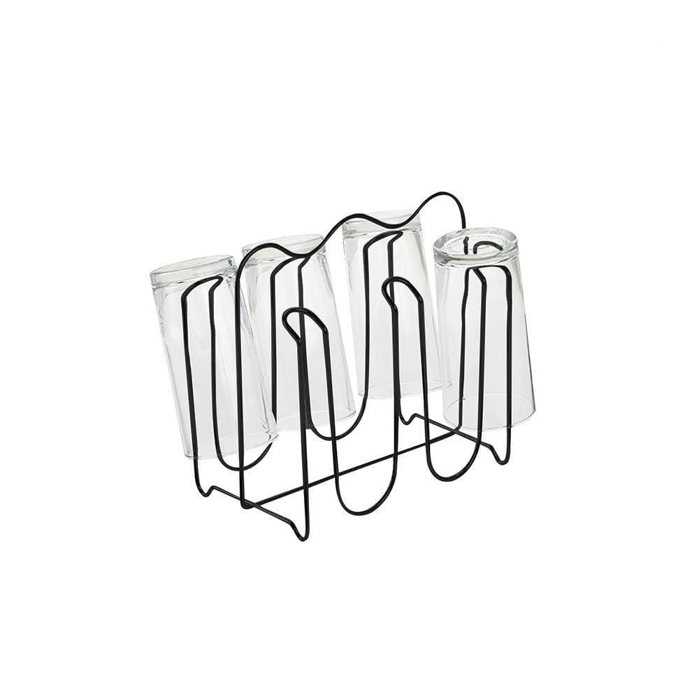 Porta Copos New Black - 6 Lugares