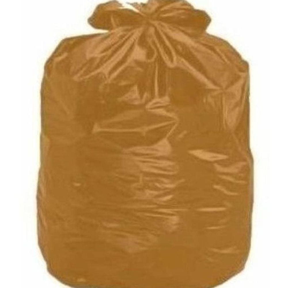 Saco Marrom Para Lixo 100 Litros (200 Unds) Coleta Seletiva