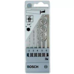 Jogo de Brocas Hexagonal para Madeira Bosch Ø2-6mm 5 peças