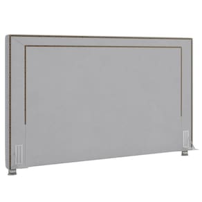 Cabeceira Cama Box Casal Queen 160cm Mali P02 Veludo Cinza - Mpozenato