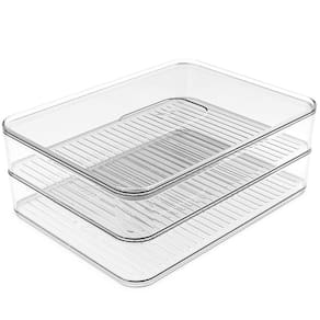 Porta Frios Duplo Transparente Organizador Clear Fresh Porta Queijo E Presunto OU