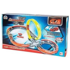 Pista Looping X Com Carrinho De Fricção - Braskit 0400