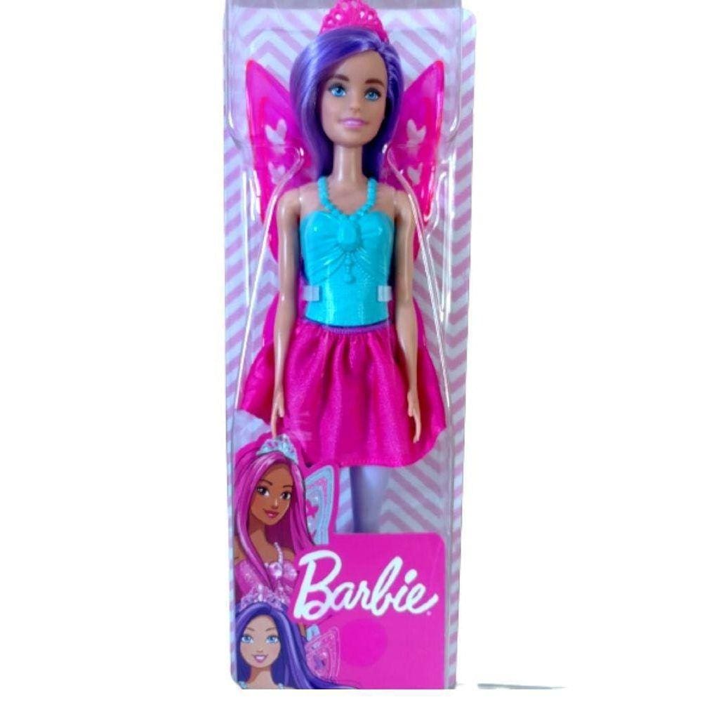Boneca Barbie Fadas Cabelo Roxo - Mattel Brinquedos