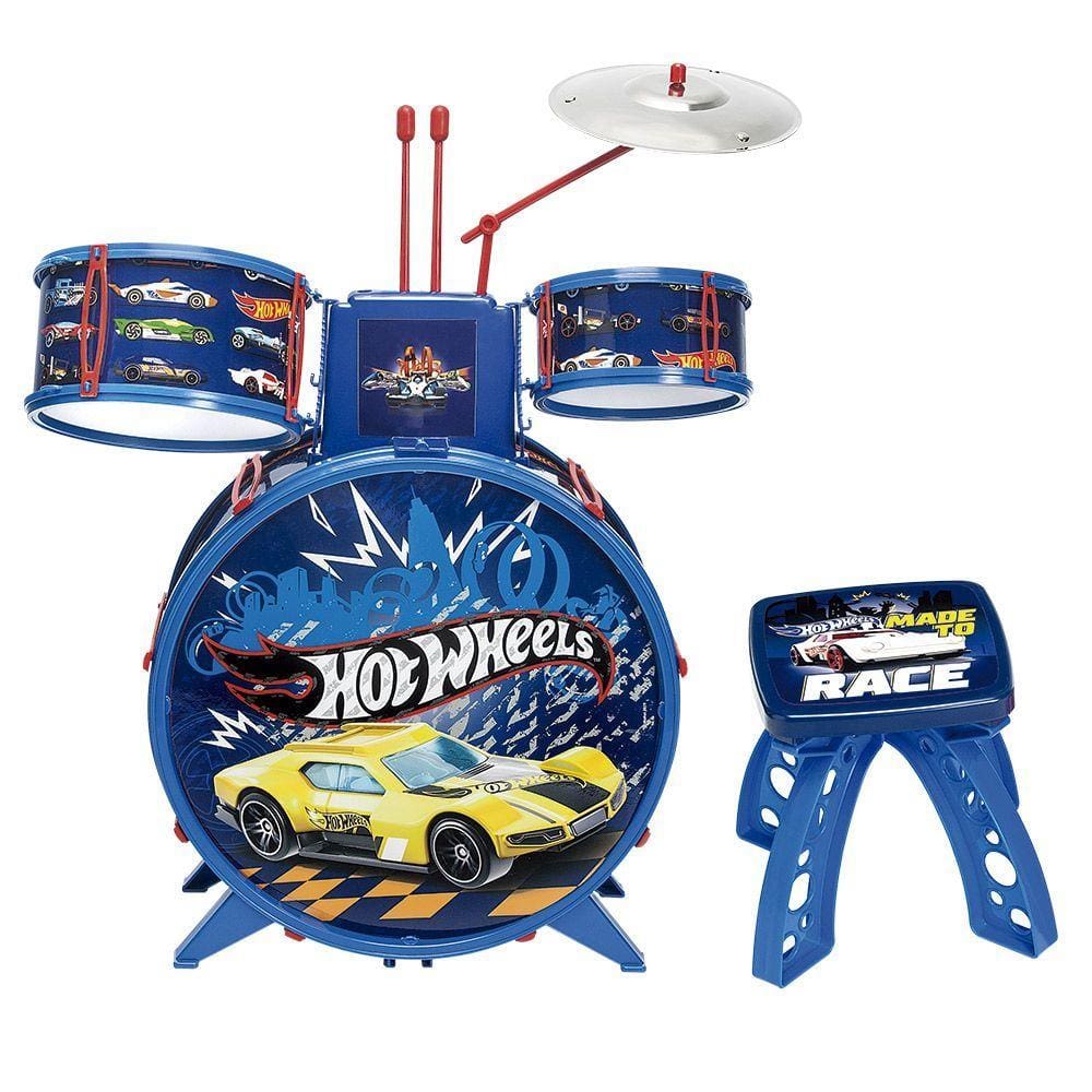Bateria Radical Infantil Hot Wheels 7273-4 Fun Divirta-Se