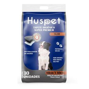 Tapete Higiênico Super Premium Huspet 80X60Cm 30 unidades