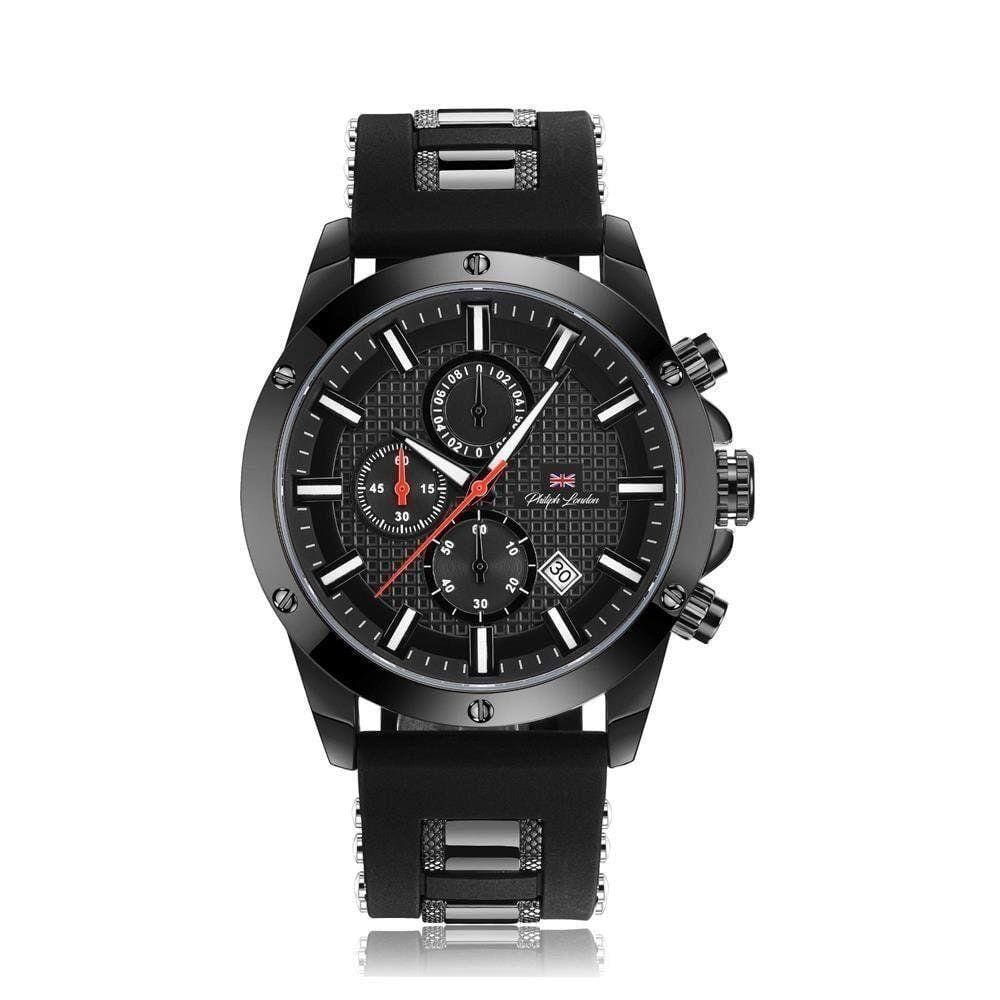 Relógio Philiph London Masculino Ref Pl80069612M Black