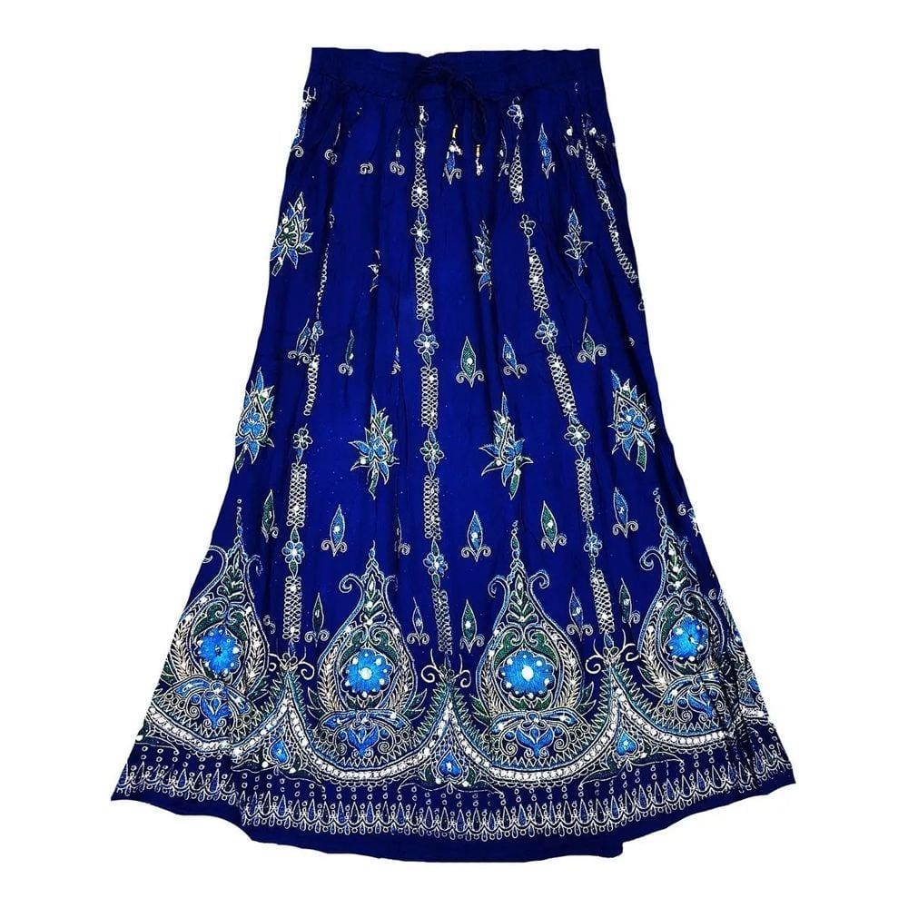 Saia Indiana Longa Cigana boho Estampada P M G E Gg Várias Cores