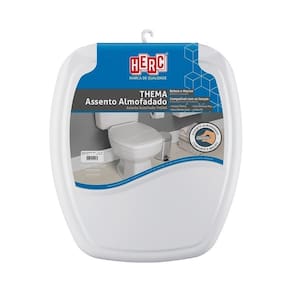 Assento Sanitário Herc Almofadado Thema Cinza Claro 2396 SM