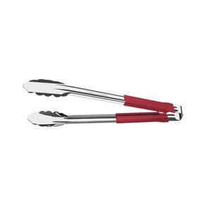 Pegador Tramontina Utilitá em Aço Inox com Cabo Emborrachado Vermelho 30 cm Tramontina