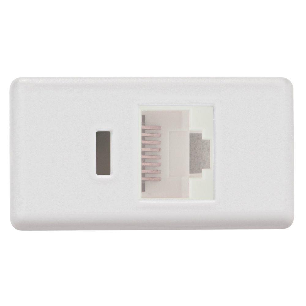 Módulo Tomada Tramontina IzyFlat RJ 45 Cat.6 Branco Tramontina