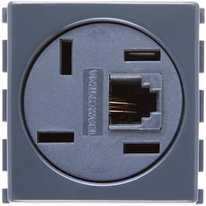 Módulo Tomada Telefone 4P e RJ11 Tramontina Grafite Tramontina