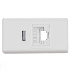 Módulo para Tomada de Telefone RJ 11 Tramontina Branco Tramontina
