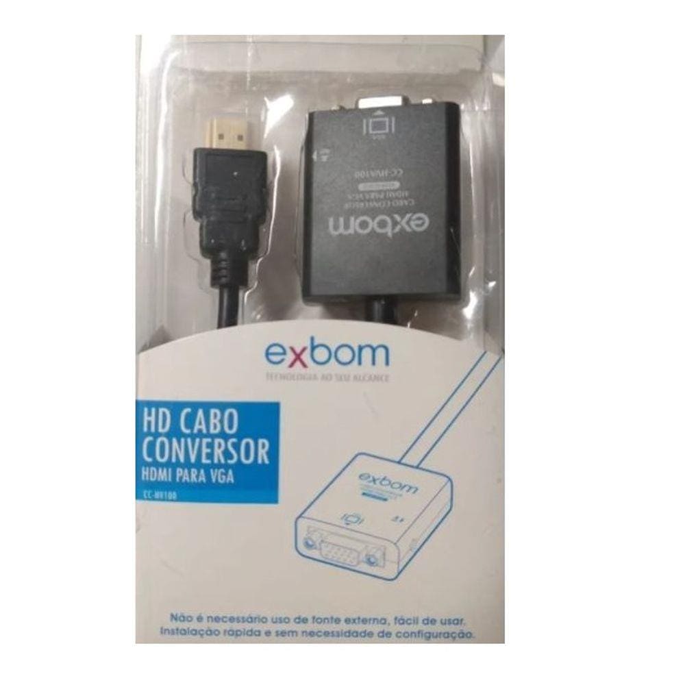 Adaptador De Hdmi Para Vga Exbom