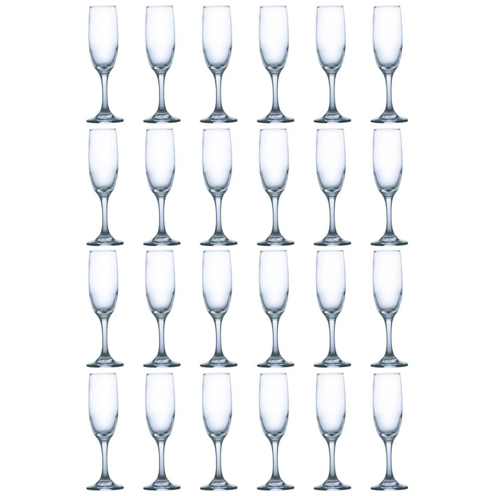 Jogo de Taças Rioja Champagne 177ml de Vidro Luxo - 24Un