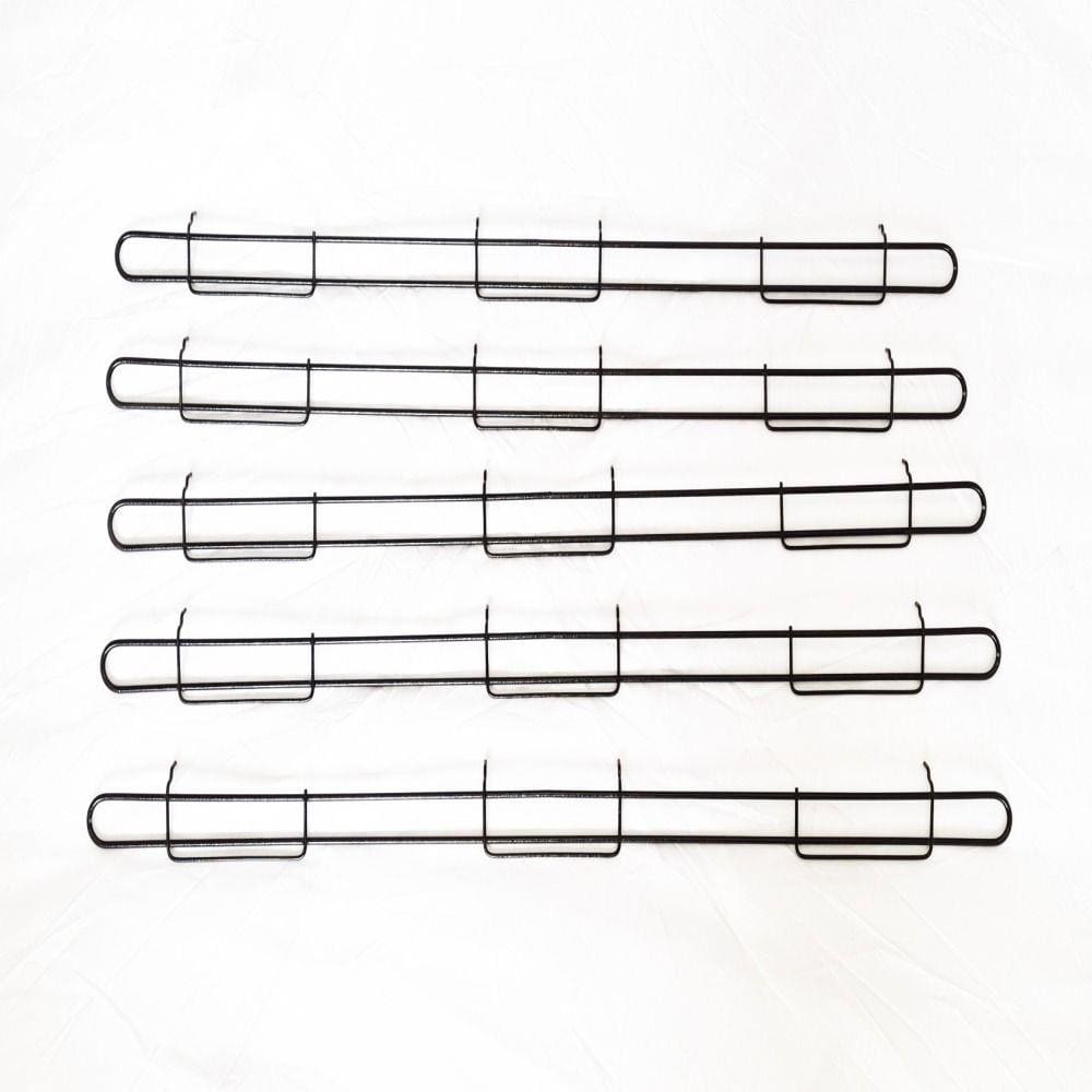 Anteparo Frontal Amapa 092 Preto P/ Bandeja Gondola Kit 5