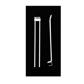 Gancheira Dupla Vassoureiro Lx 40 Gondola Amapa Branco Kit10
