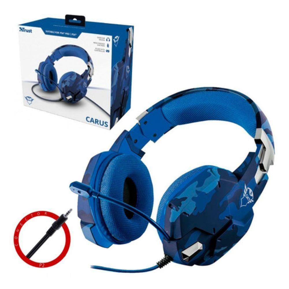 Headset Gamer Trust Gxt 322b Carus Azul 