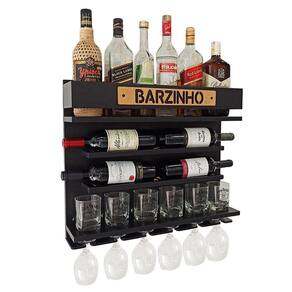 Barzinho Adega Parede - Barzinho - 60 X 51 Preto
