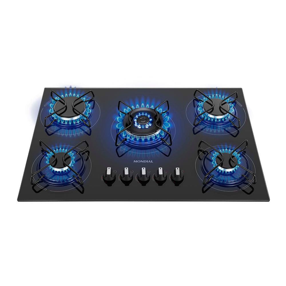 Cooktop a Gás 5 Bocas Tripla Chama Mondial CTG-03