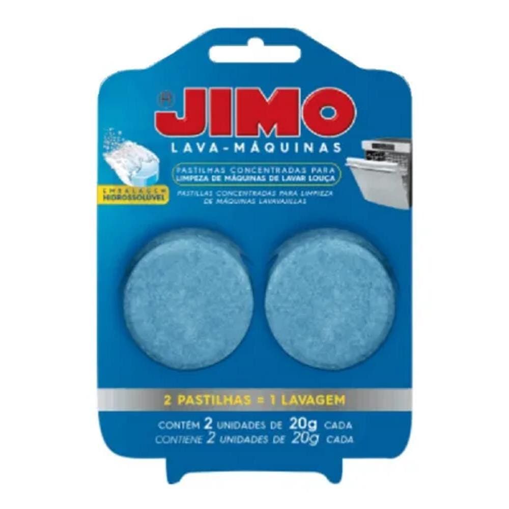 Kit 2 Limpa Máquinas De Lavar Louças Jimo Pastilhas 20g C/2