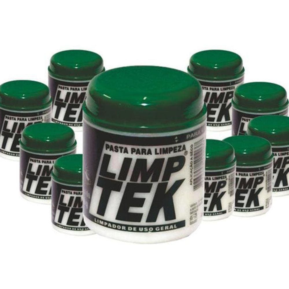 10 Pasta De Limpeza Lavagem A Seco Limptek Limp Tek 500G