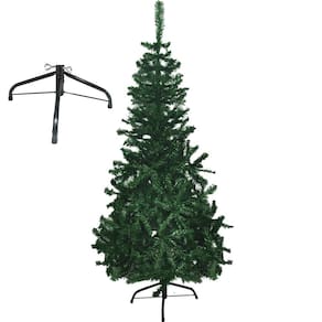 Arvore de Natal 1 metro e 50 cm Pinheiro Natalino 346 Galhos Comemoraçao Festa Decoraçao Fim de Ano