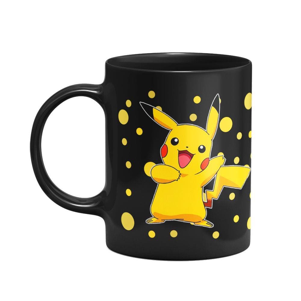 Caneca Pokémon - Pikachu Preta