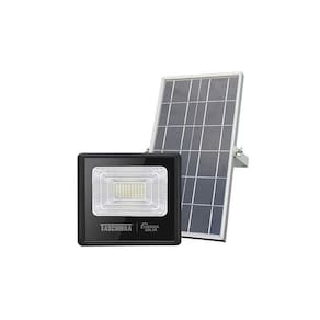 Refletor Led Solar Taschibra TR Sun 25W Preto 6500K Luz Branca