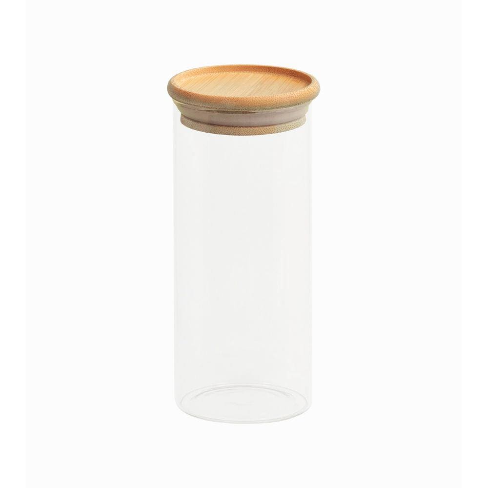 Pote De Mantimentos Empilhável Com Tampa De Bambu 800Ml - Oikos