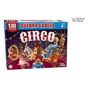 Brinquedo Educativo Quebra-cabeça Infantil Animais Circo