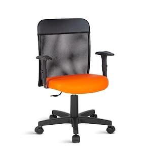 Cadeira Executiva Com Tela No Encosto Linha Turim Laranja