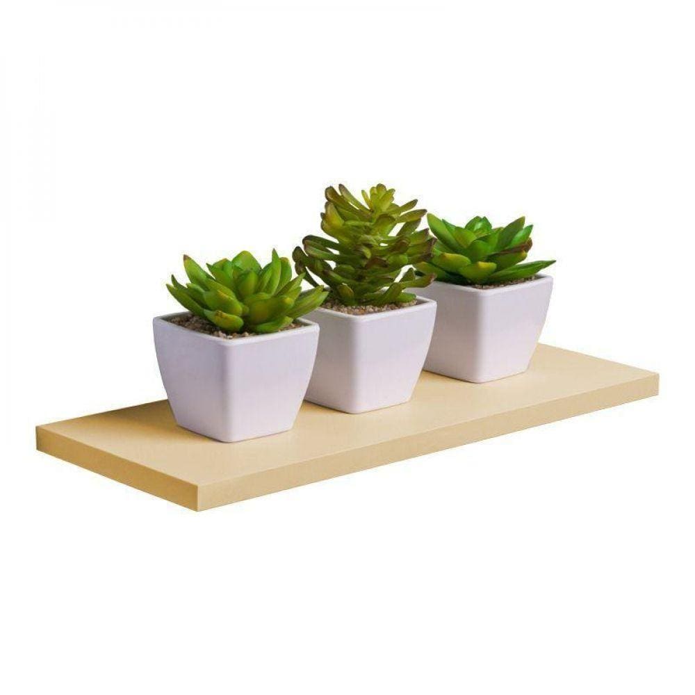 Prateleira 40 x 20cm Bege Claro Invisível