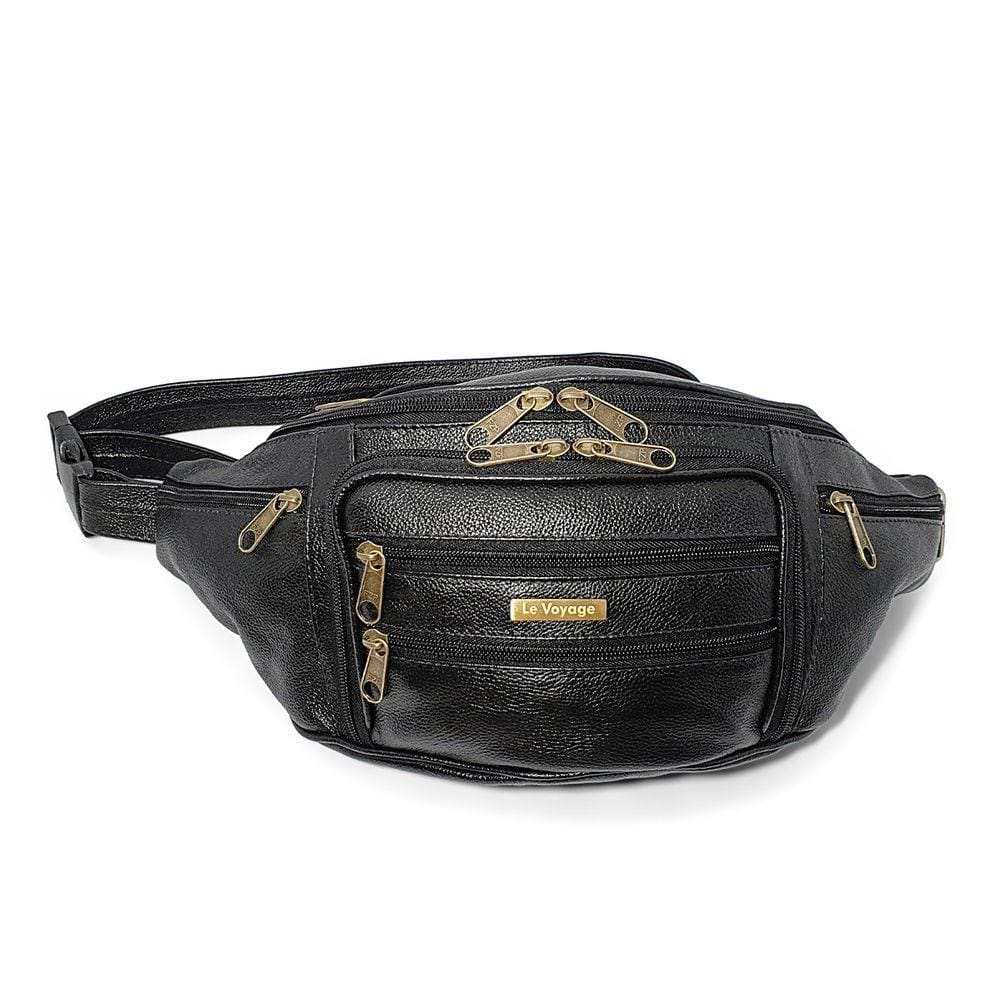 Pochete Masculina De Couro Extra Grande Espaçosa Resistente - Le Voyage