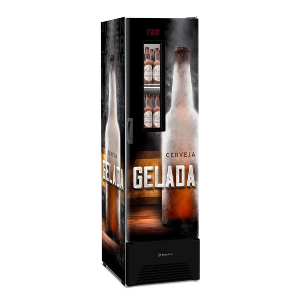 Cervejeira Expositor Vertical Porta Sólida 287 Litros VN28FP Optima Adesivada 127v - Metalfrio