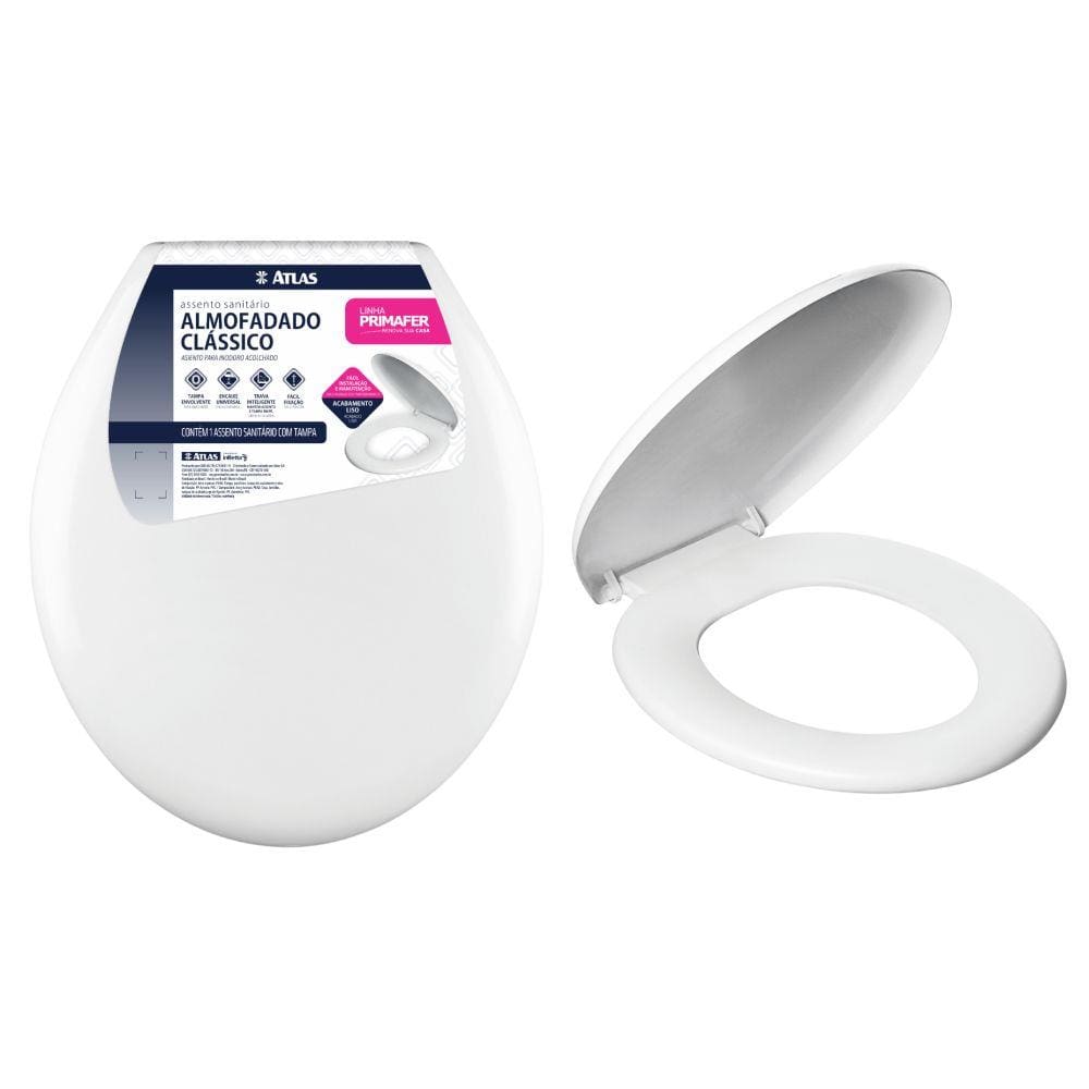 Assento Sanitário Almofadado Fofinho Tampa Vaso Cores