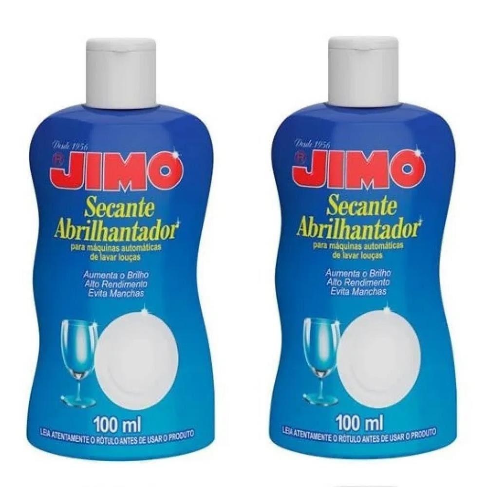 Kit 2 Jimo Secante Abrilhantador Louça 100Ml