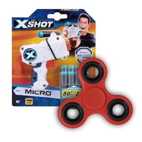 Kit Fidget Spinner Série 1 + Lancador X-Shot - Micro