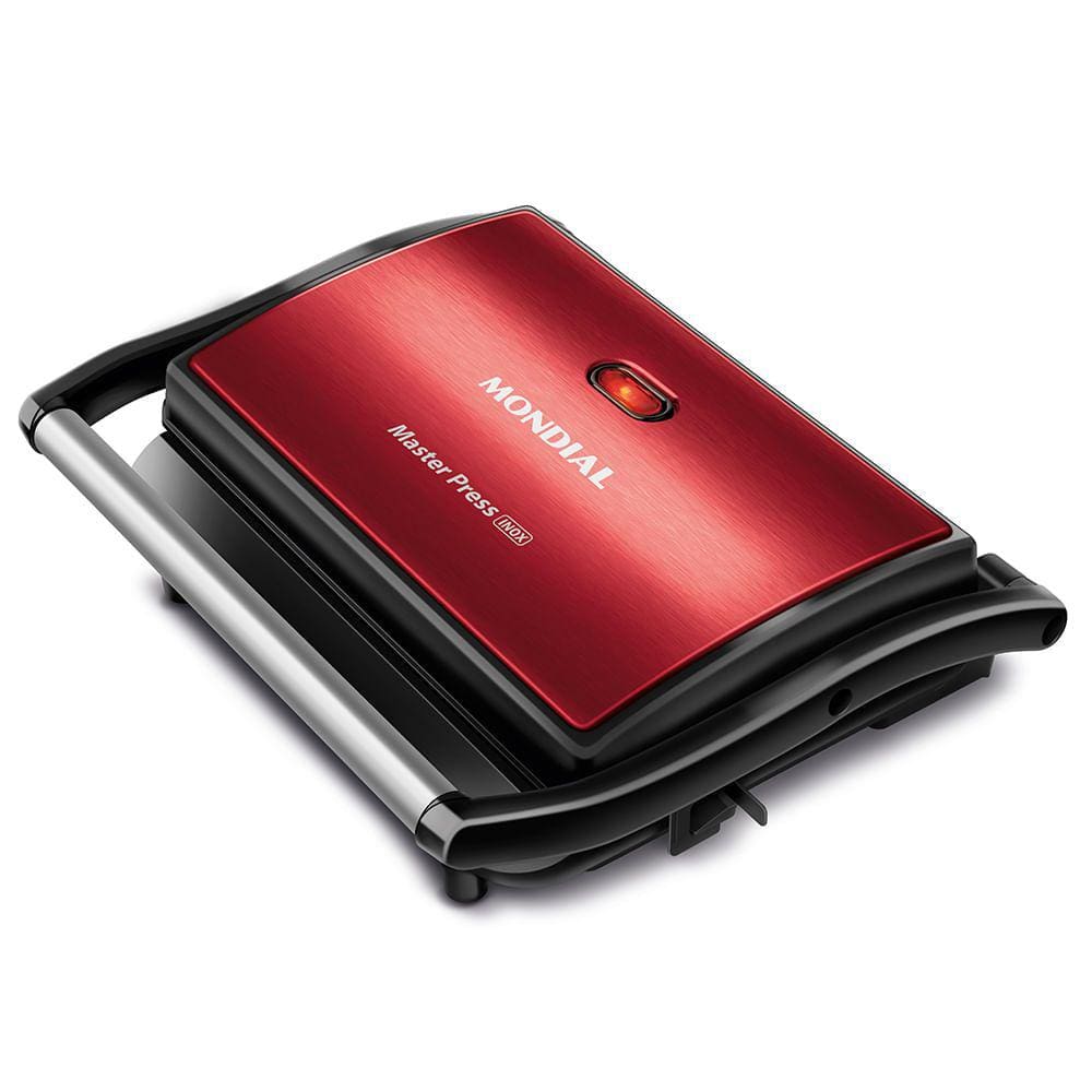 Press Grill Red Ceramic Mondial PG-01-RC