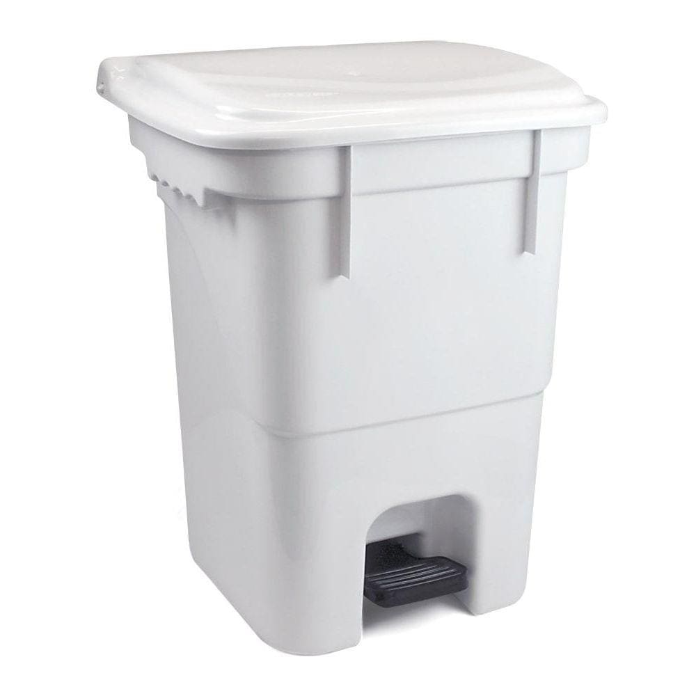 Lixeira com Pedal Plasvale 50L Branca