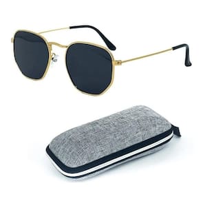 Óculos De Sol Hexagonal Lentes Uv400Feminino Masculino