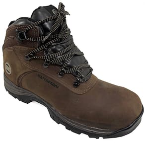 Bota Couro Estival Flume Waterproof Masculina - Marrom