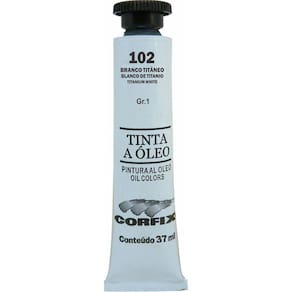 Tinta Óleo Corfix 37ml Cor Branco Titâneo 102 Gr. 1